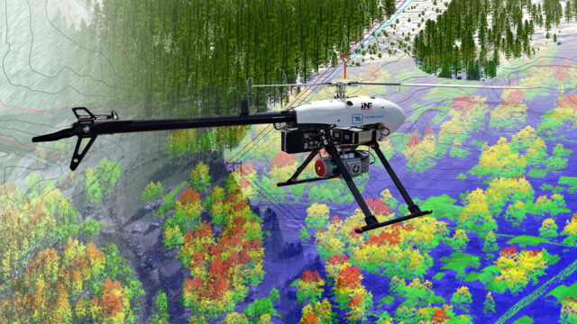 Collage de relevés terrestres avec drone et carte aérienne