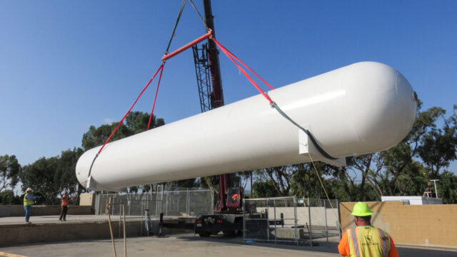 Installation d’un réservoir de stockage et d’un système BioCNG pour la transformation du biogaz en carburant pour véhicules