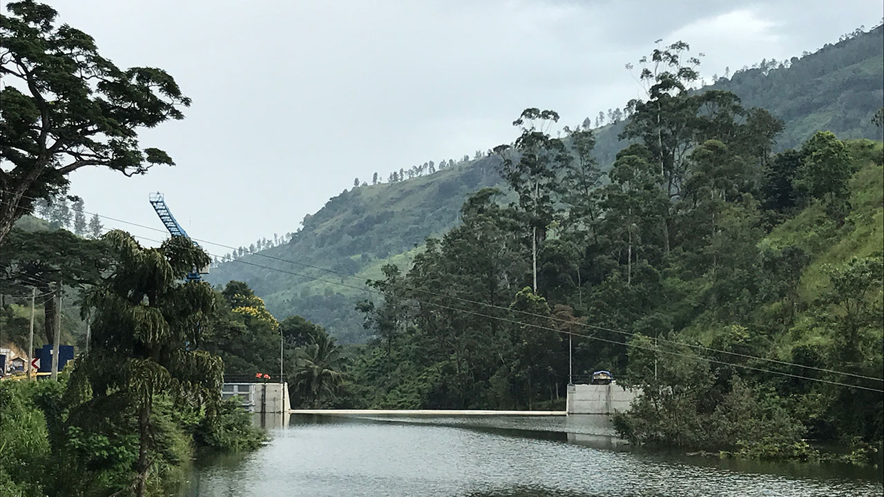 Amont du réservoir de Tetra Tech conçu au Sri Lanka