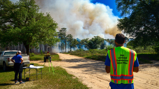 Tetra Tech collabore avec l’EPA pour surveiller la qualité de l’air à un site de brûlis près de Newton, en Georgie