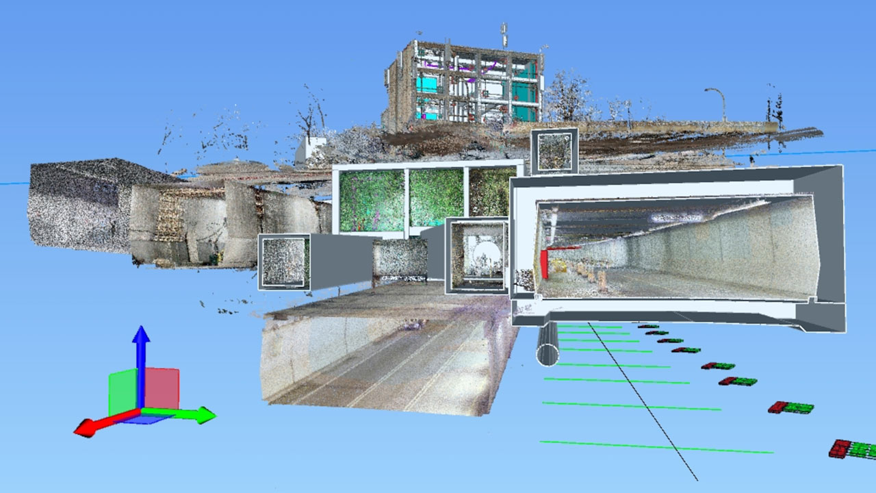 Image de modélisation MDB d’un projet de tunnel